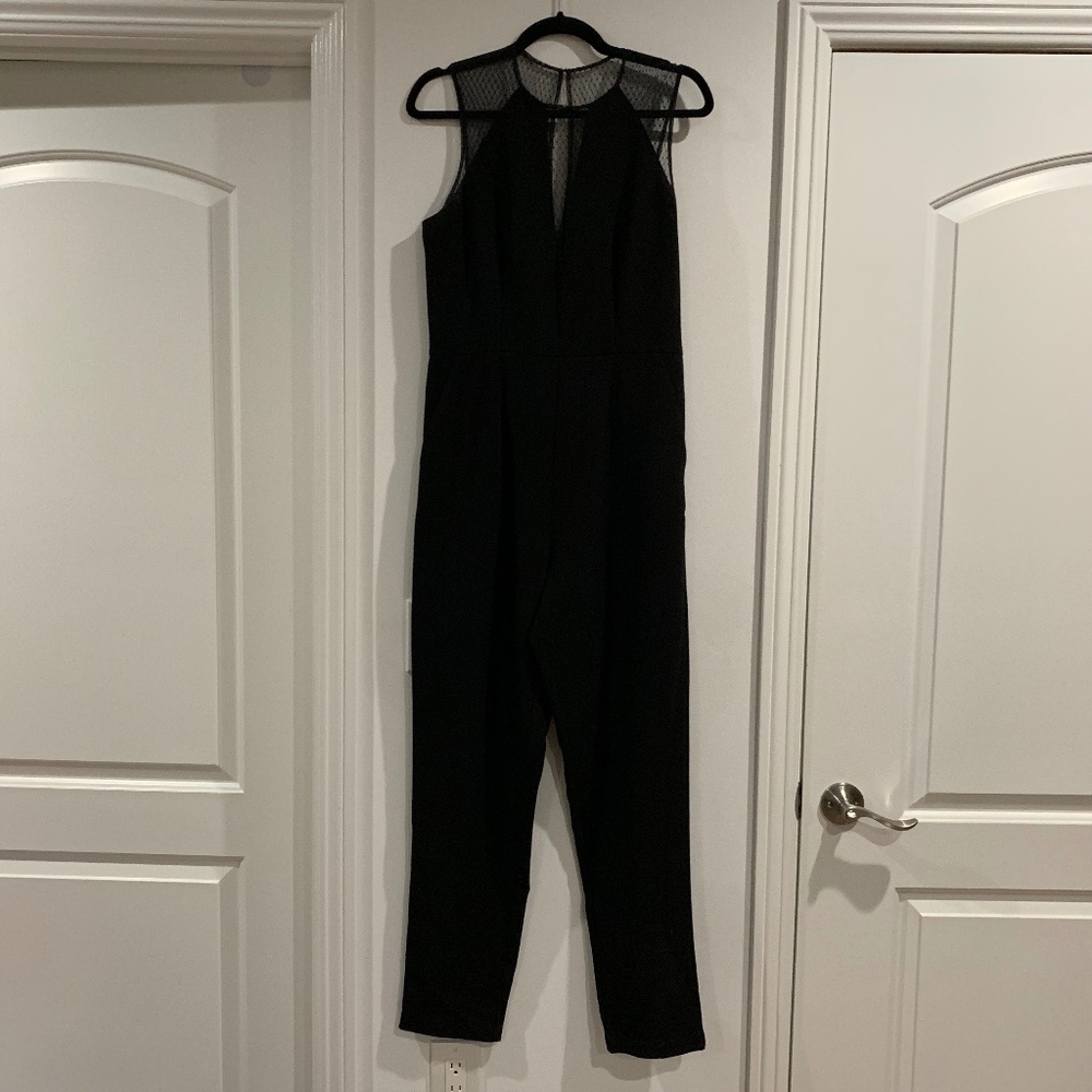BCBG Black and lace Jumpsuit